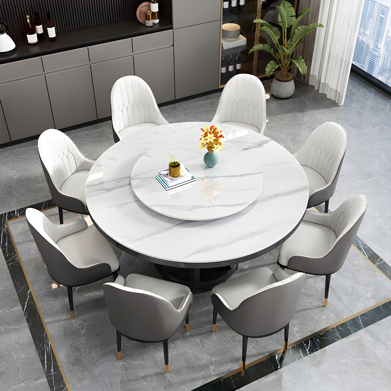 Modern Stone Top Dining Table | Ormau - image 3