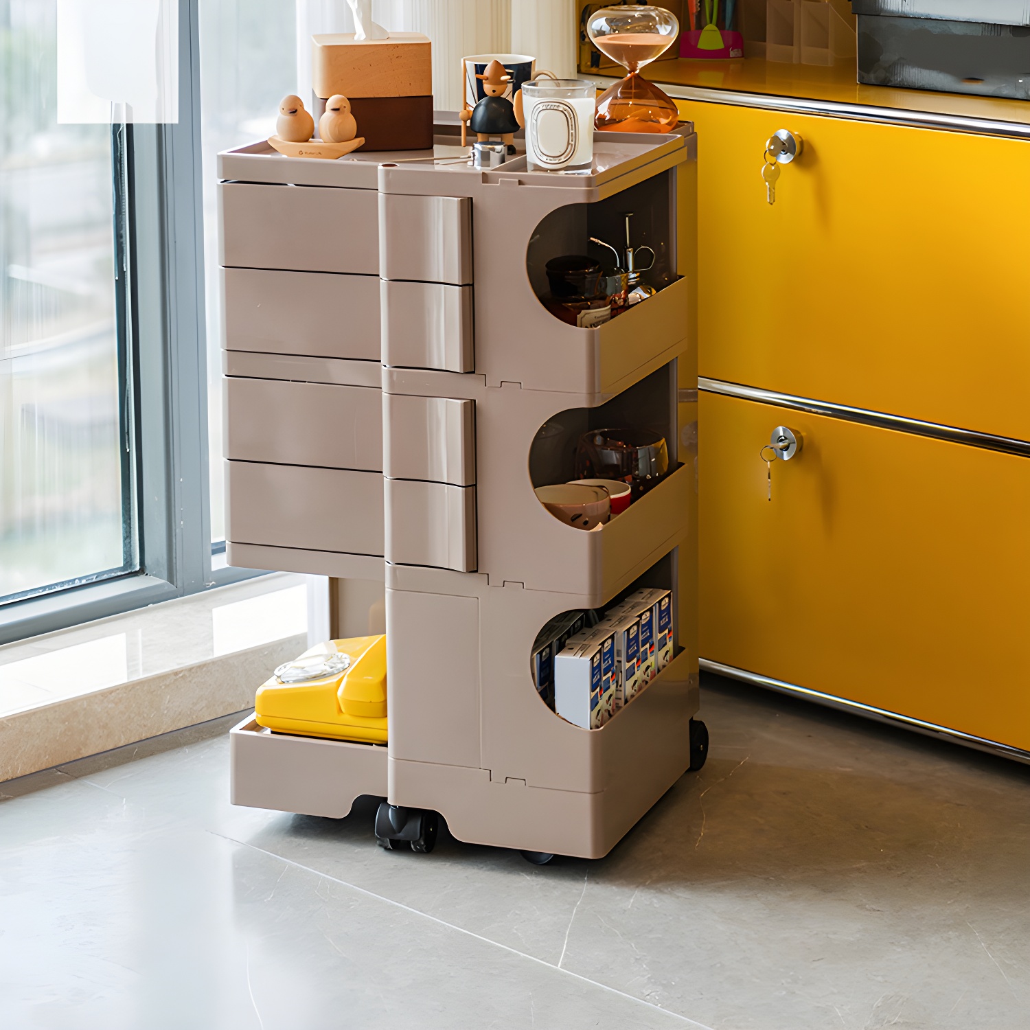 Modern Open Storage Nightstand | Ormau - image 2