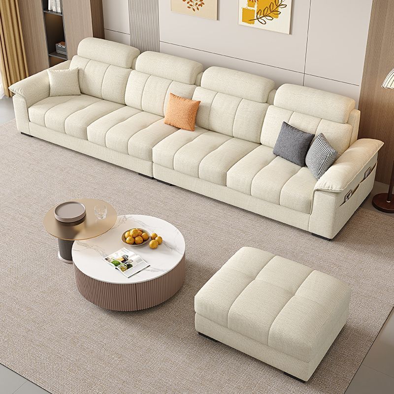 Flared Arm Sectional Sofa with Ottoman | Ormau - image 19