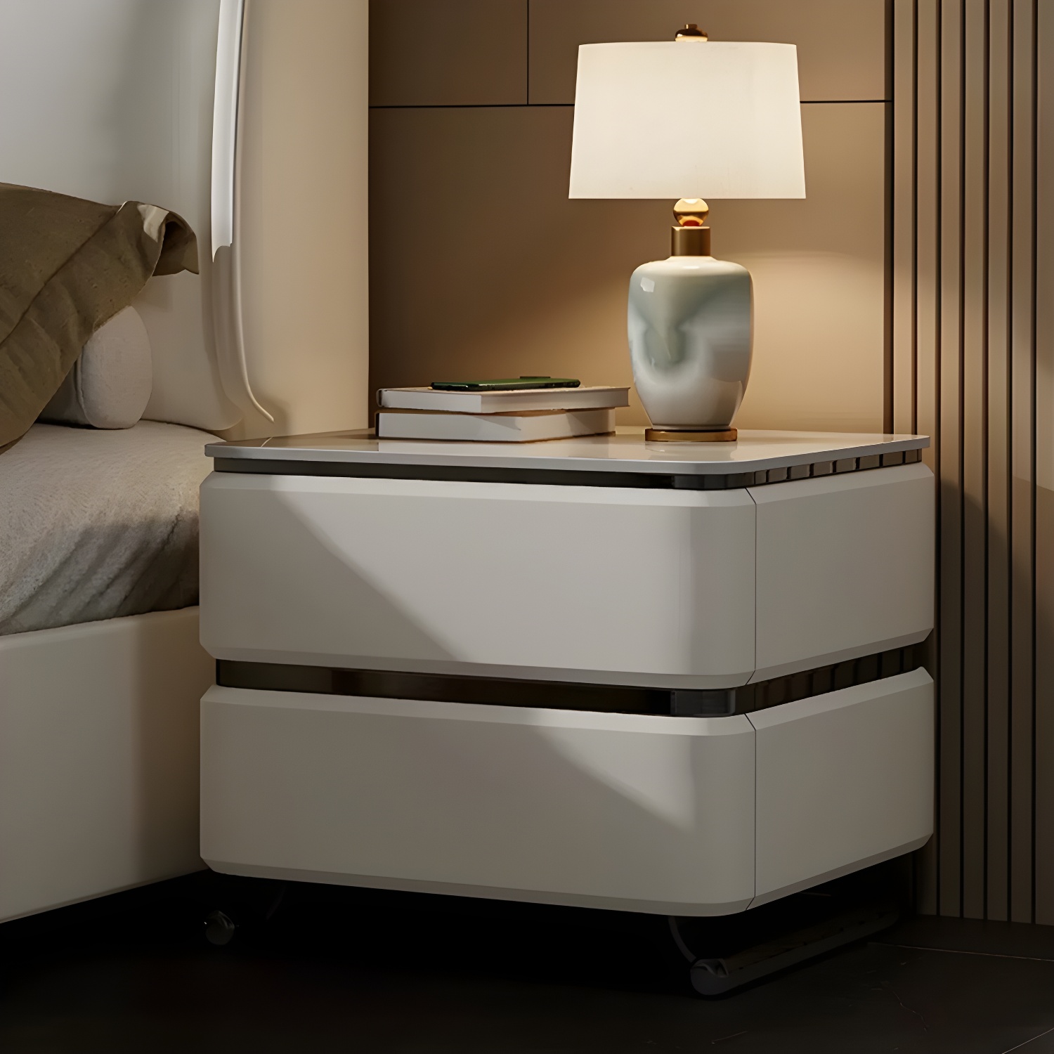 Modern Stone Nightstand | Ormau - image 2