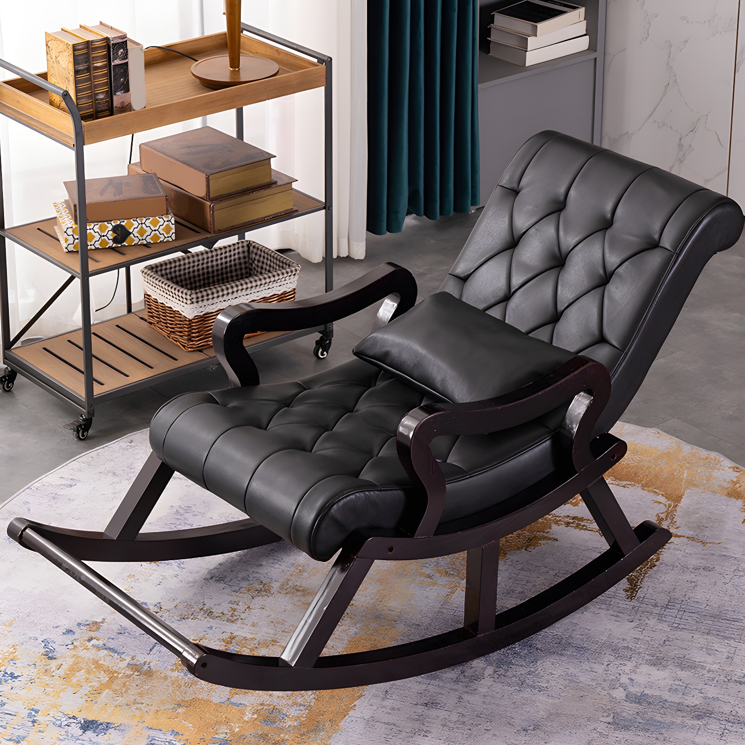 Tufted Rocking Accent Chair | Ormau - image 2