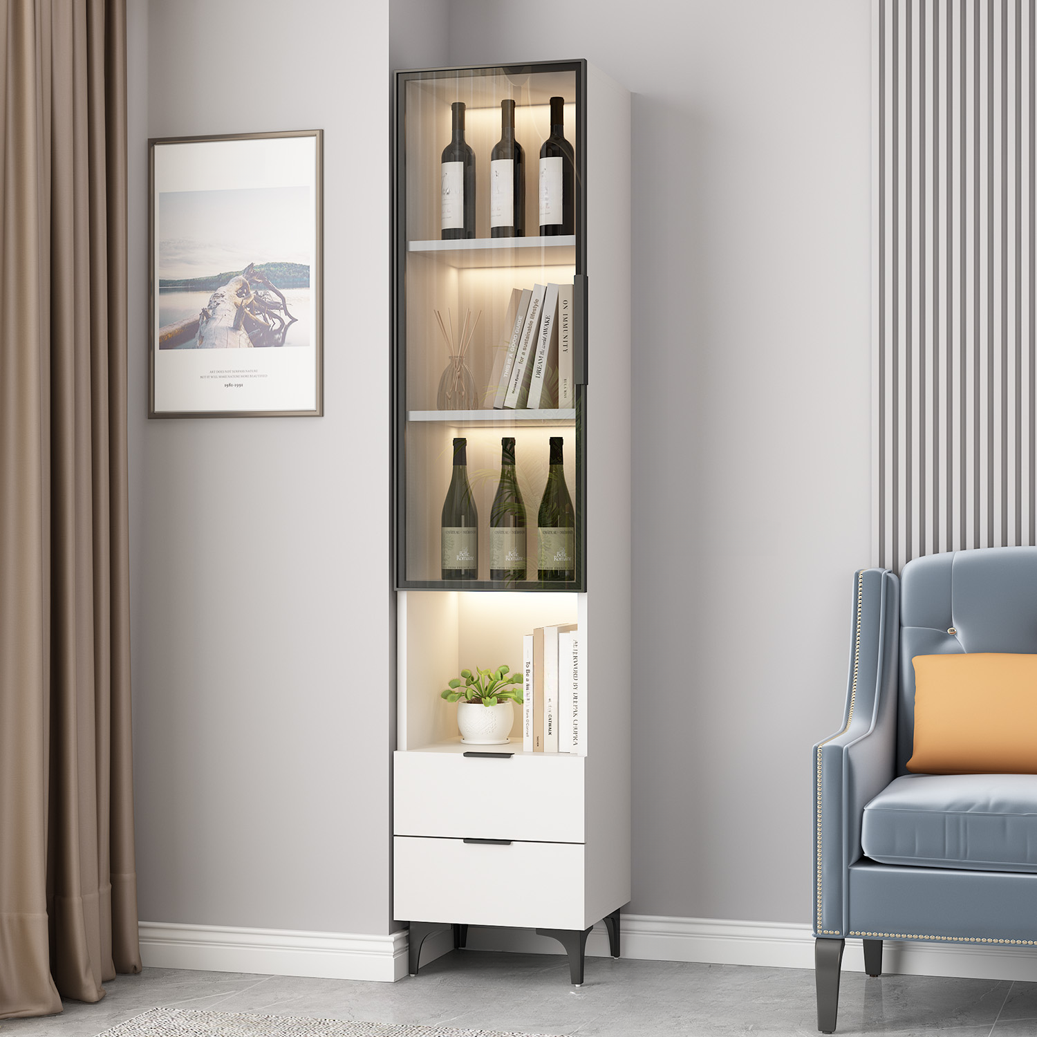 Utility Cabinet with Glass Door | Ormau - image 3