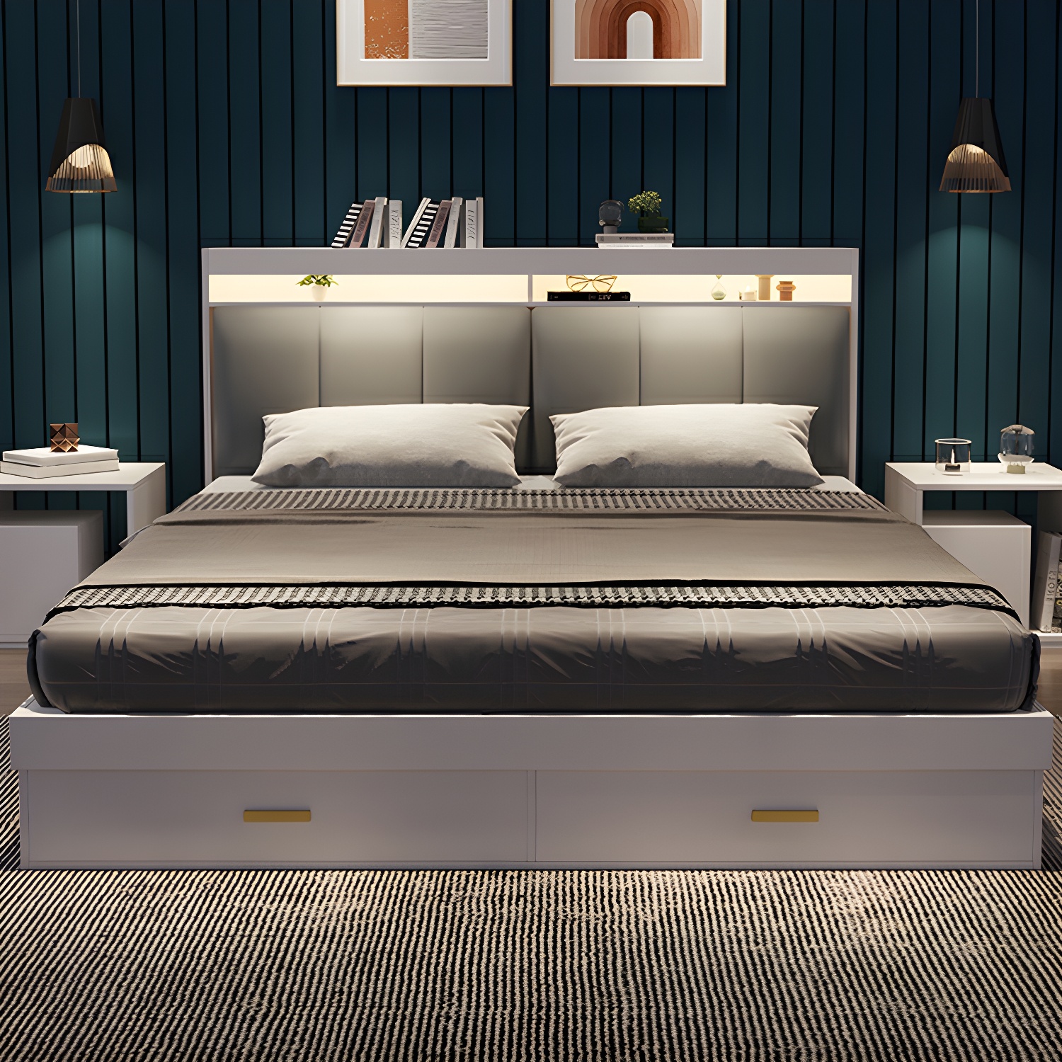 Upholstered Storage Bed | Ormau - image 11
