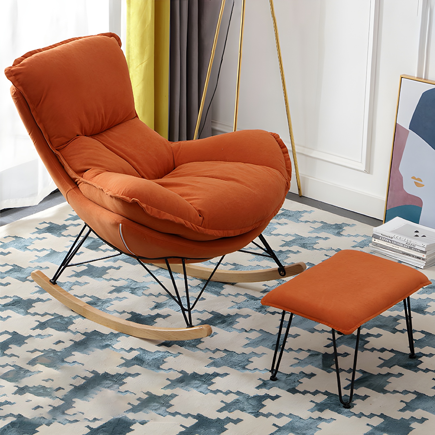 Rocking Chair & Ottoman Set | Ormau - image 11