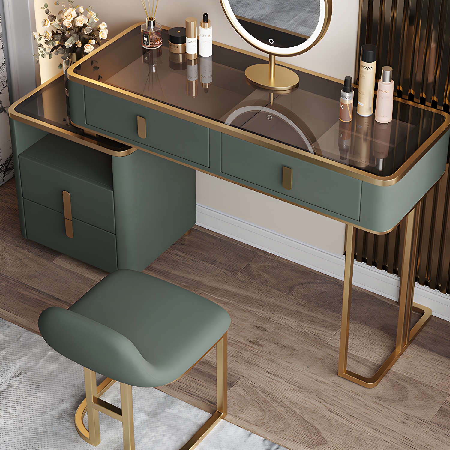 Green Glass Vanity | Ormau - image 1