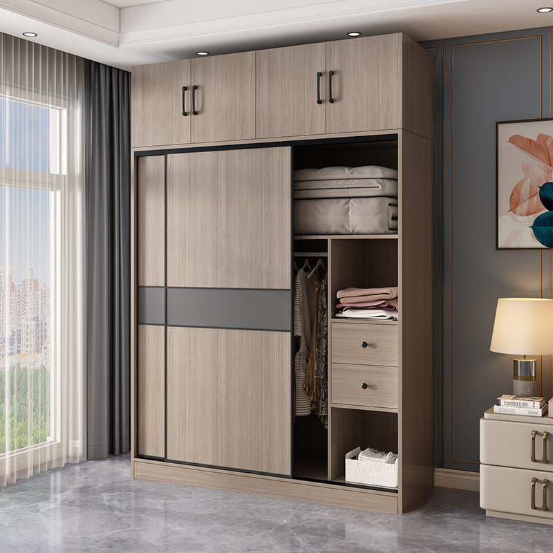 Rustic Brown Self-supporting Armoire Cabinet Pine with Shelves - image 36