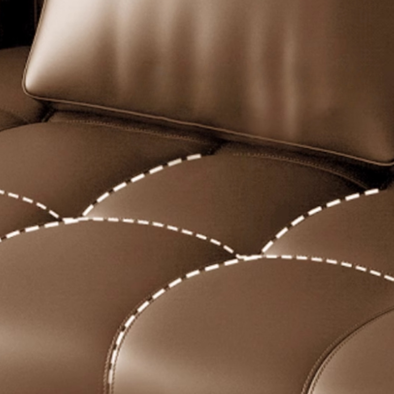 Coffee Leather Sofa | Ormau - image 3