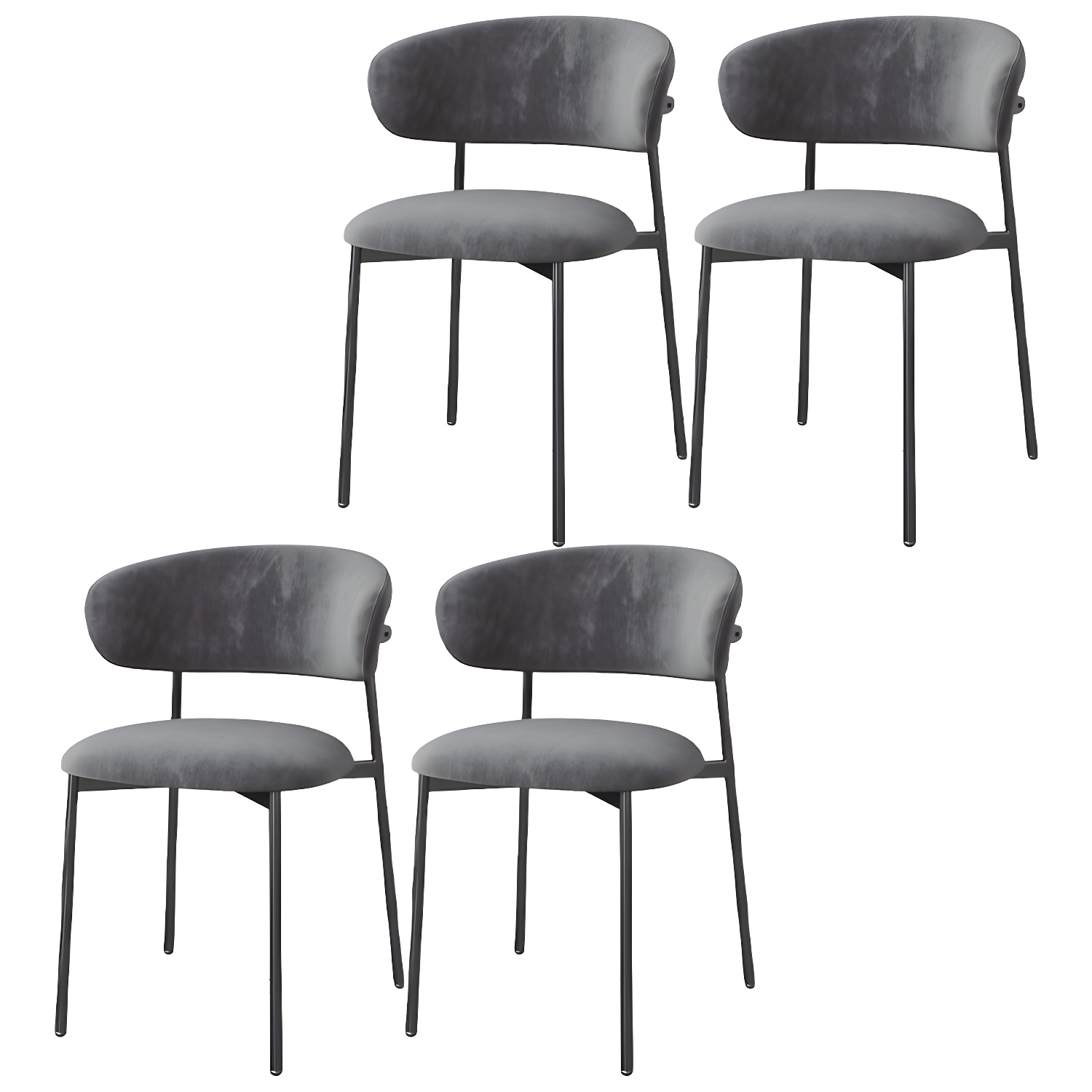 Upholstered Dining Chair Set | Ormau - image 22