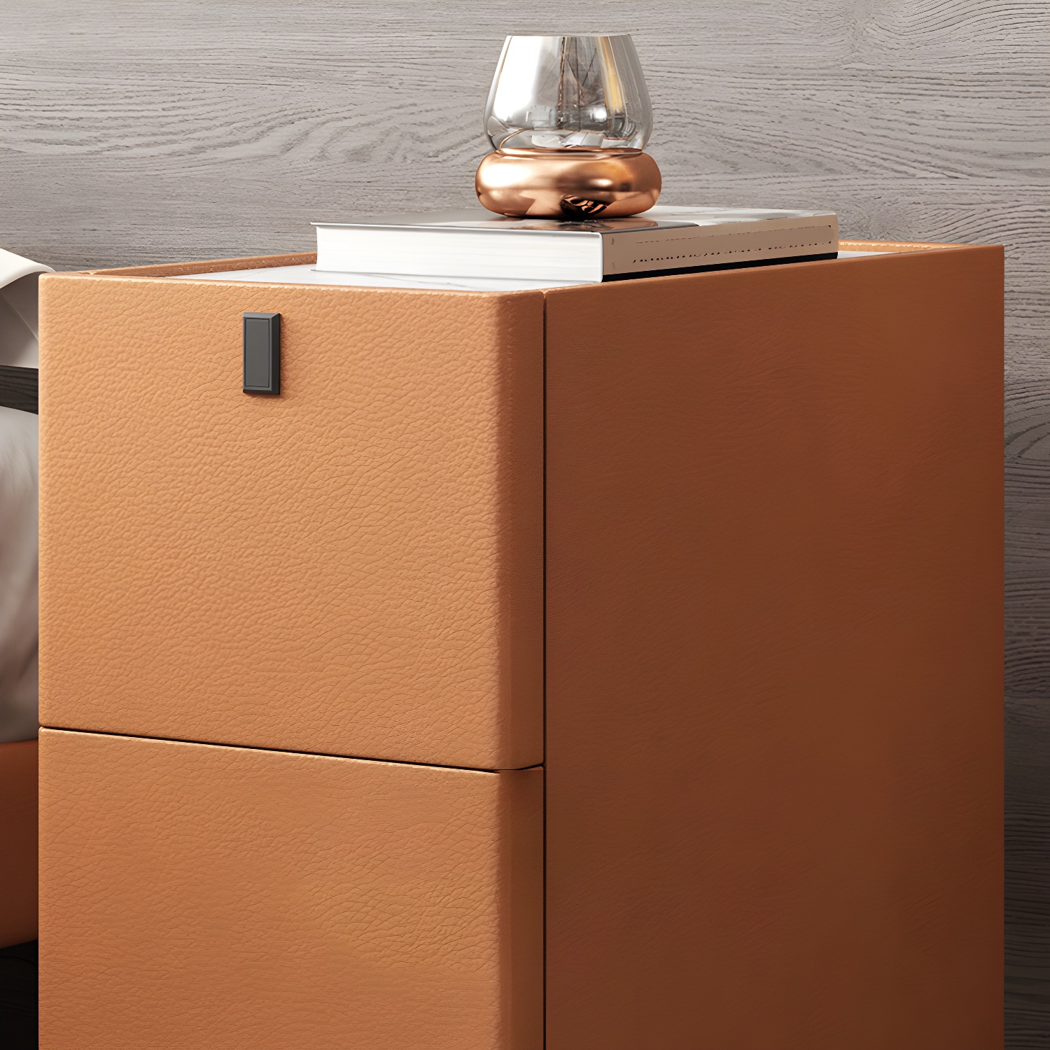 Luxe Leather Nightstand | Ormau - image 15