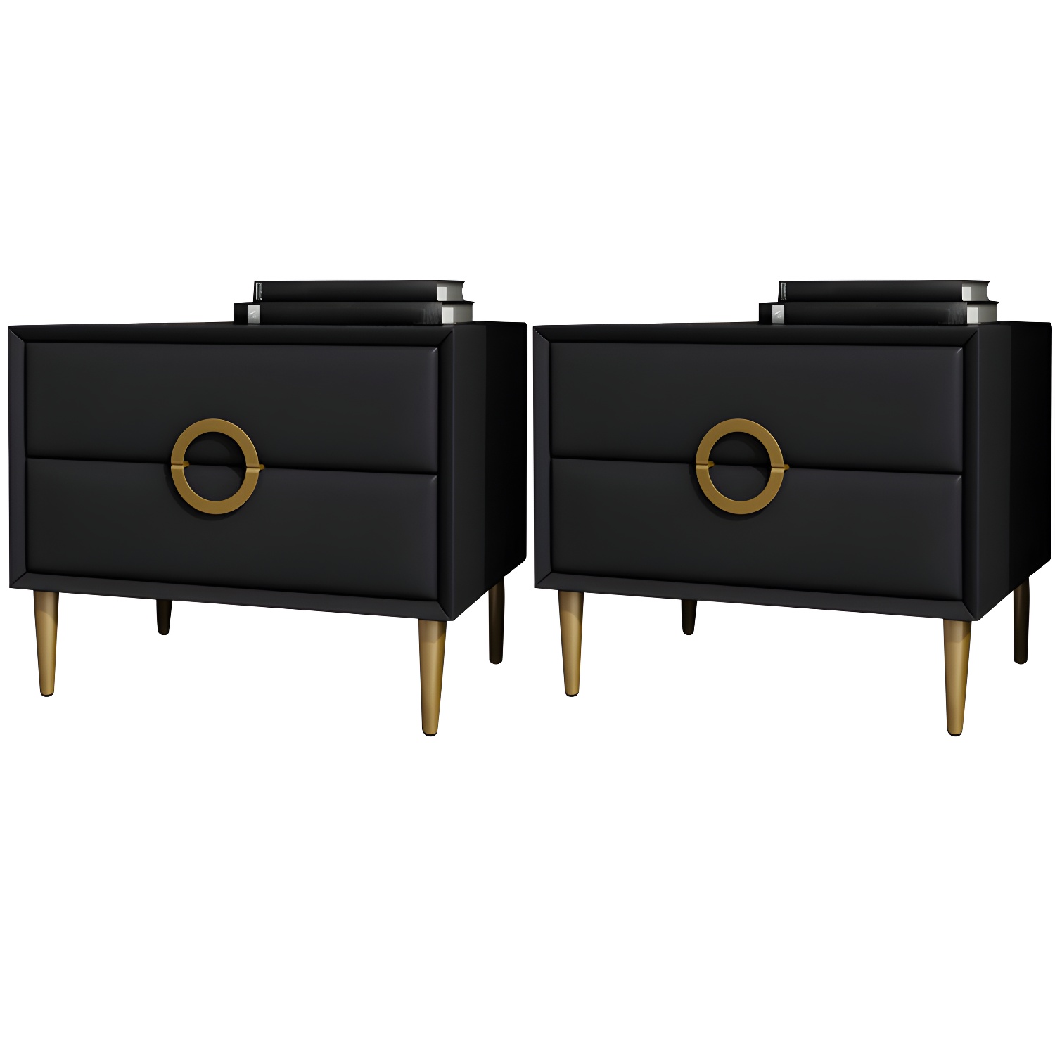 Glam Nightstand with Drawers | Ormau - image 42