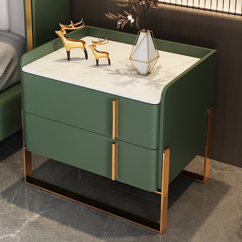 Drawer Nightstand with Stone Top | Ormau - image 18