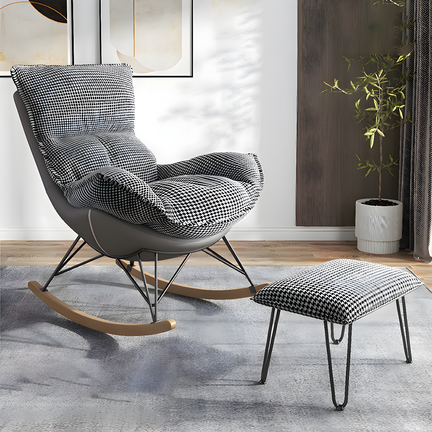 Rocking Chair & Ottoman Set | Ormau - image 3
