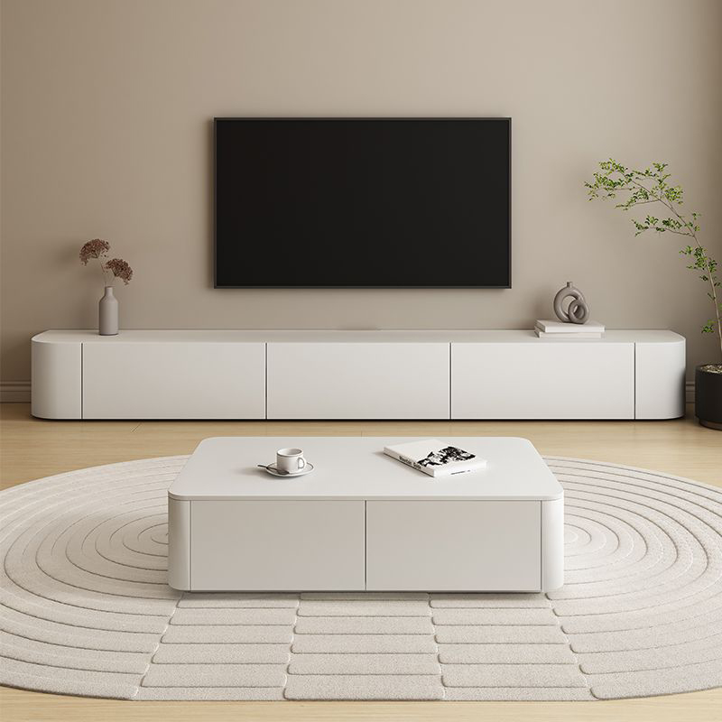 Modern White TV Stand | Ormau - image 2