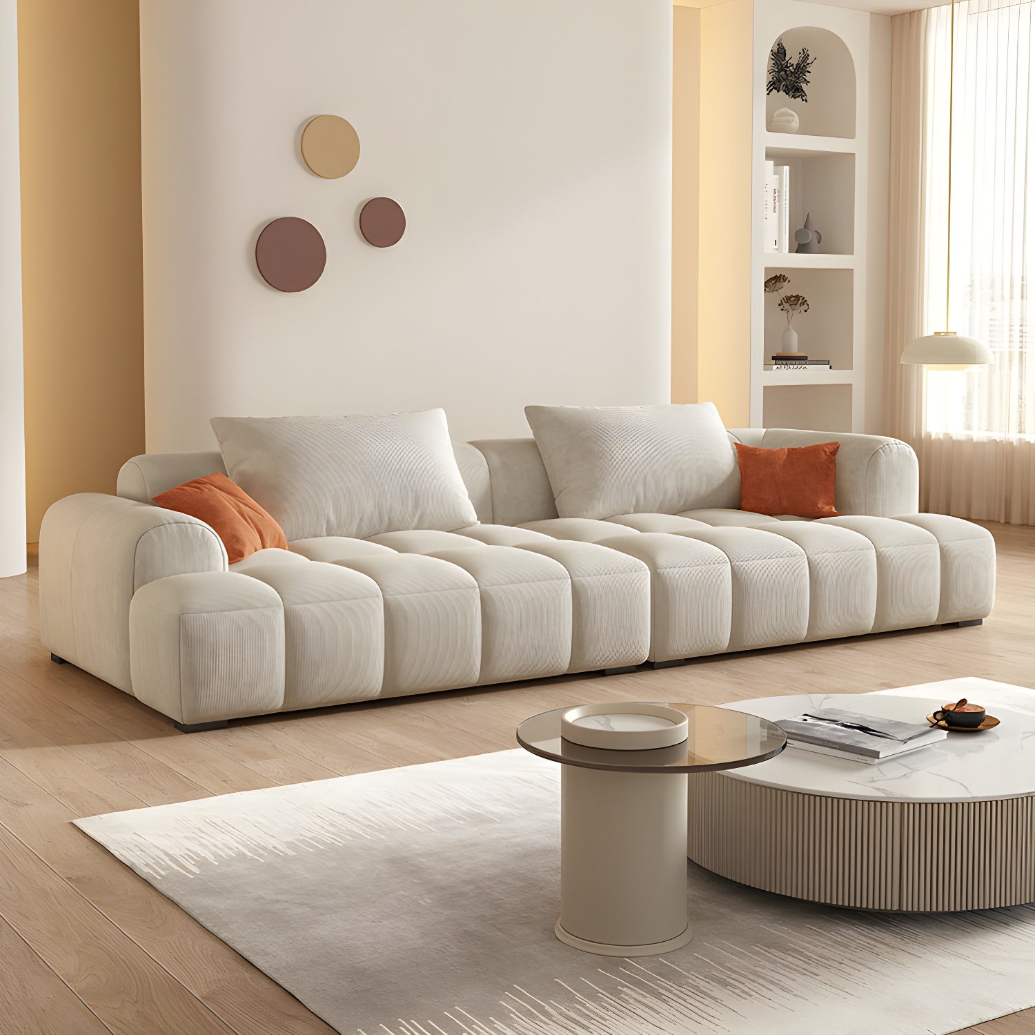Corduroy Modern Sofa | Ormau - image 11