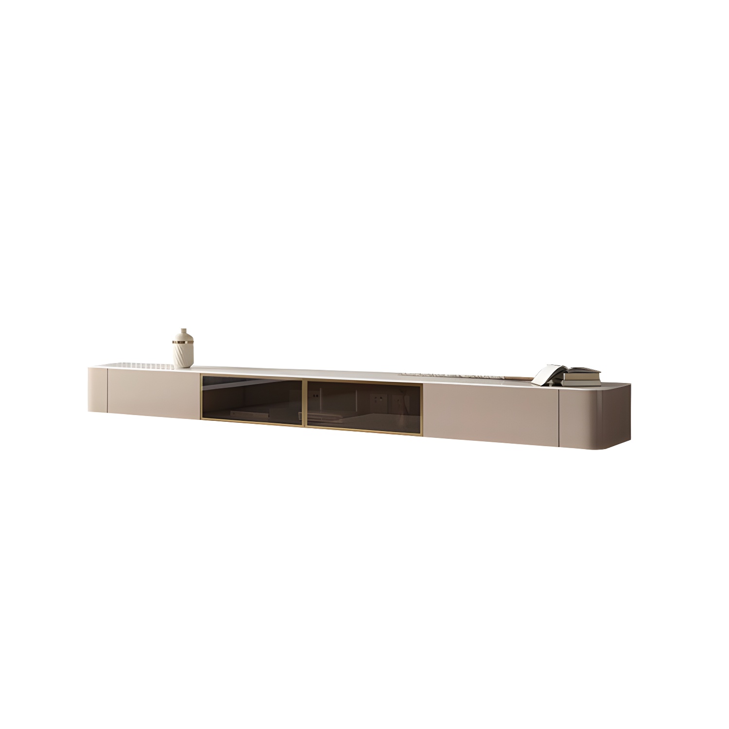 Floating Brown TV Stand | Ormau - image 5