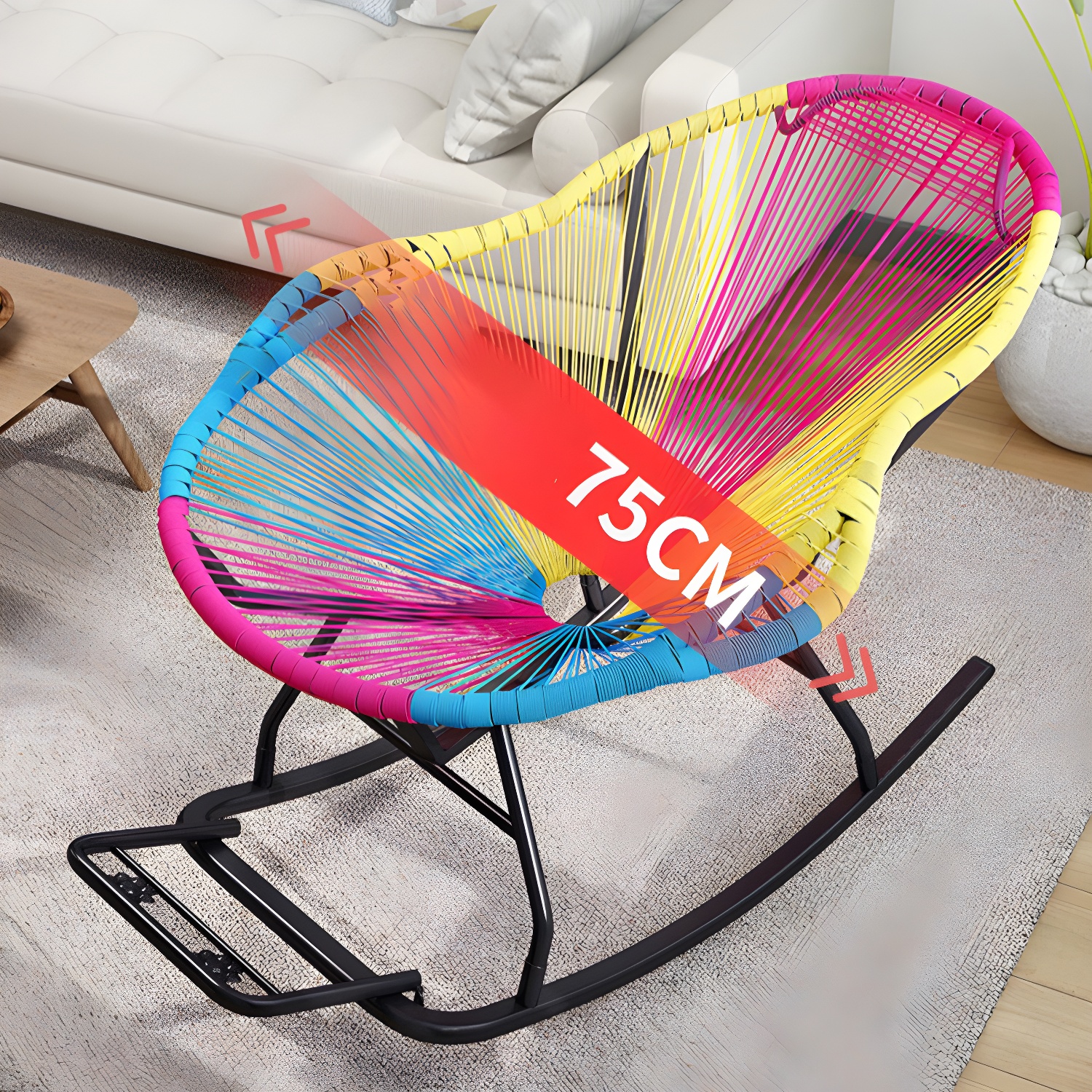Wicker Rocking Accent Chair | Ormau - image 15