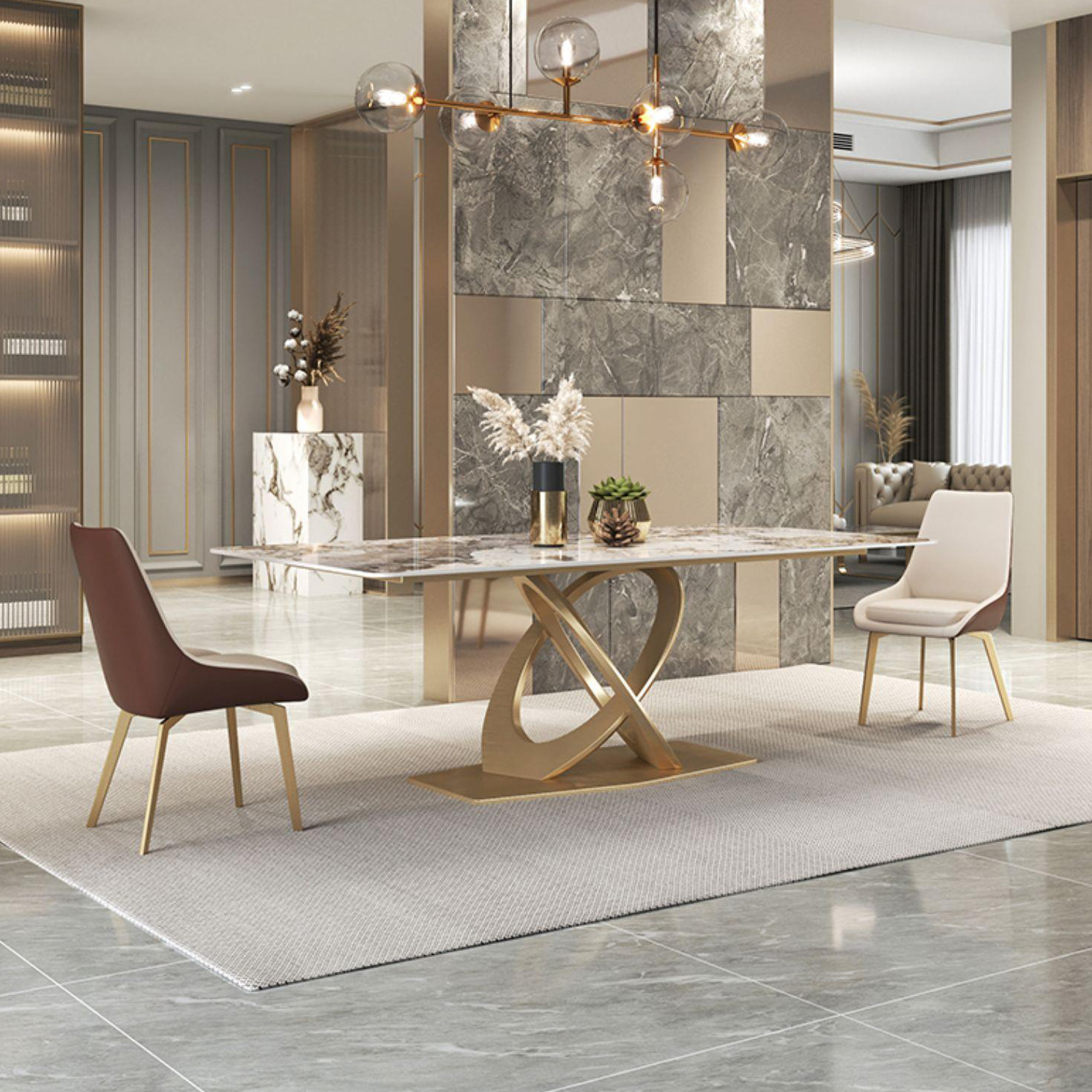 Gloss Beige Dining Set | Ormau - image 11