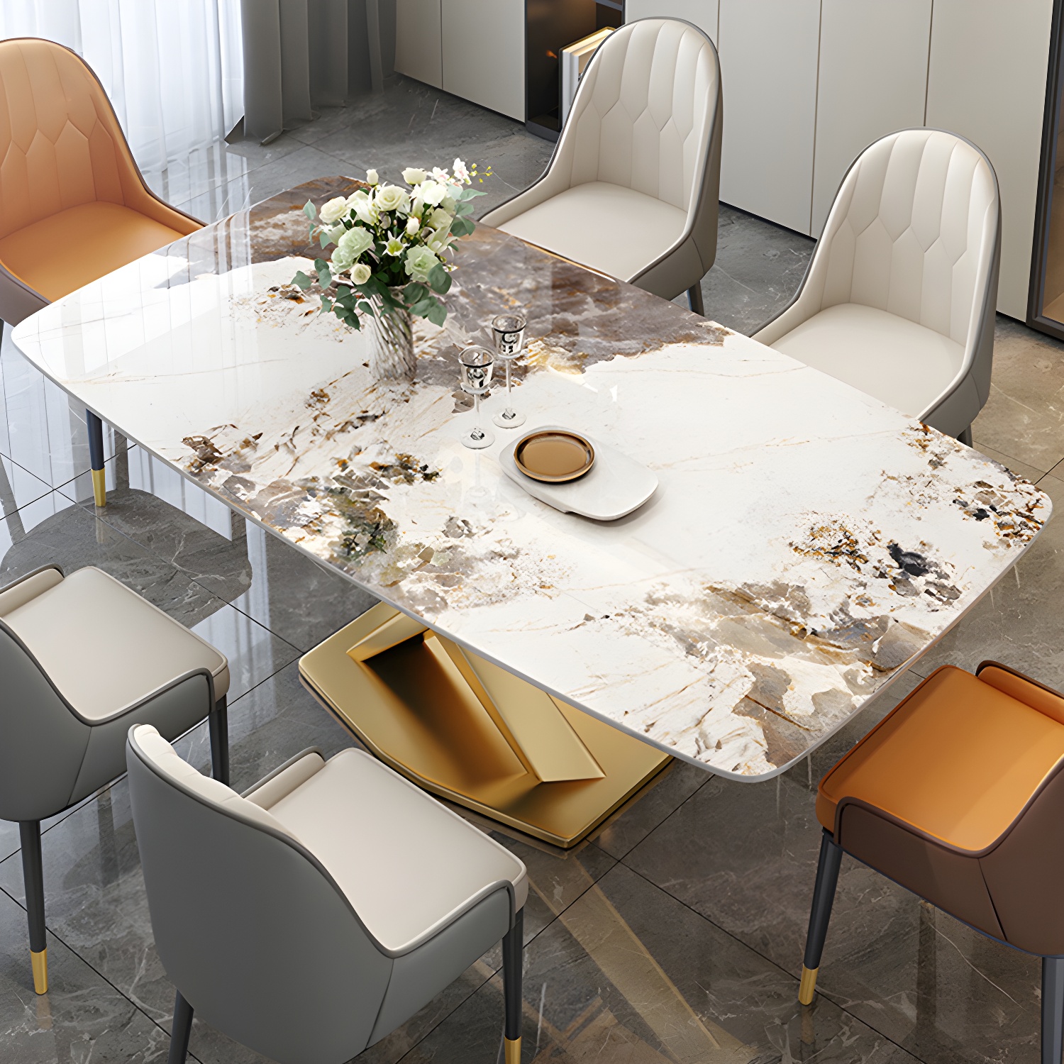 Glam Metal Dining Set | Ormau - image 3