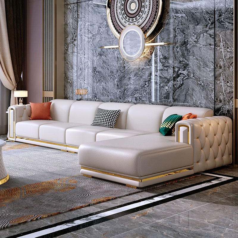Glam Leather Sectional | Ormau - image 29