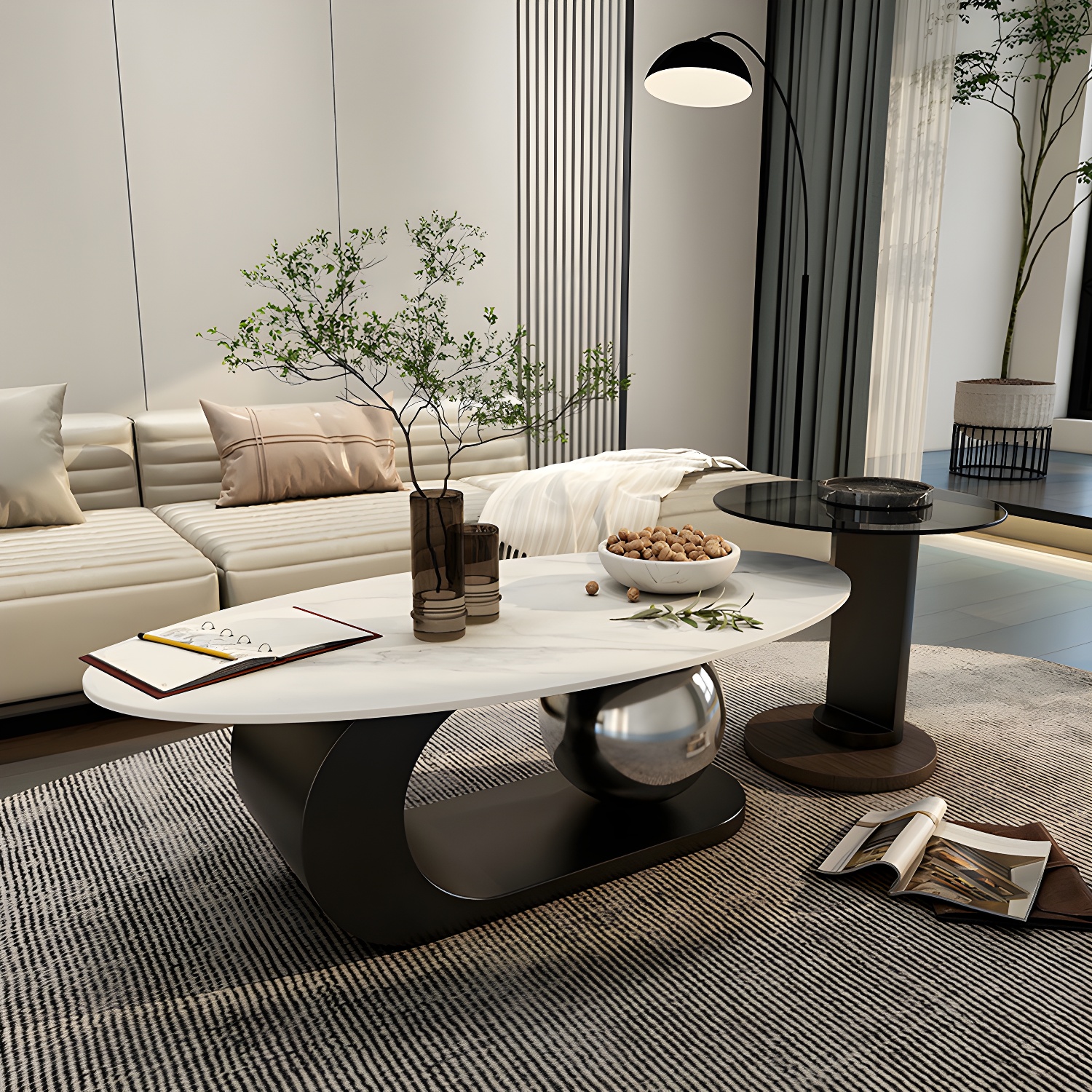 Glam Stone Coffee Table | Ormau - image 29
