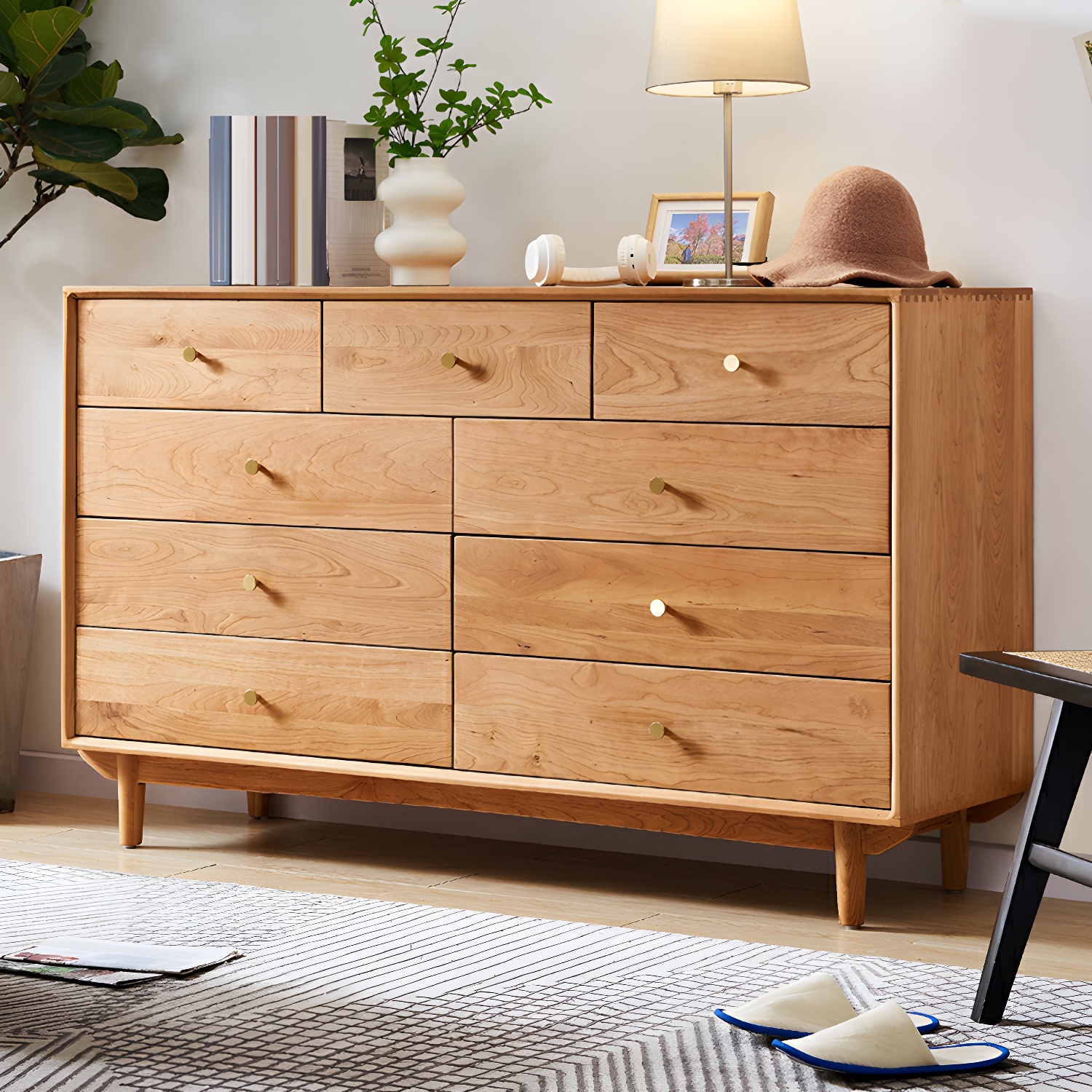 Modern Brown Wood Dresser | Ormau - image 1