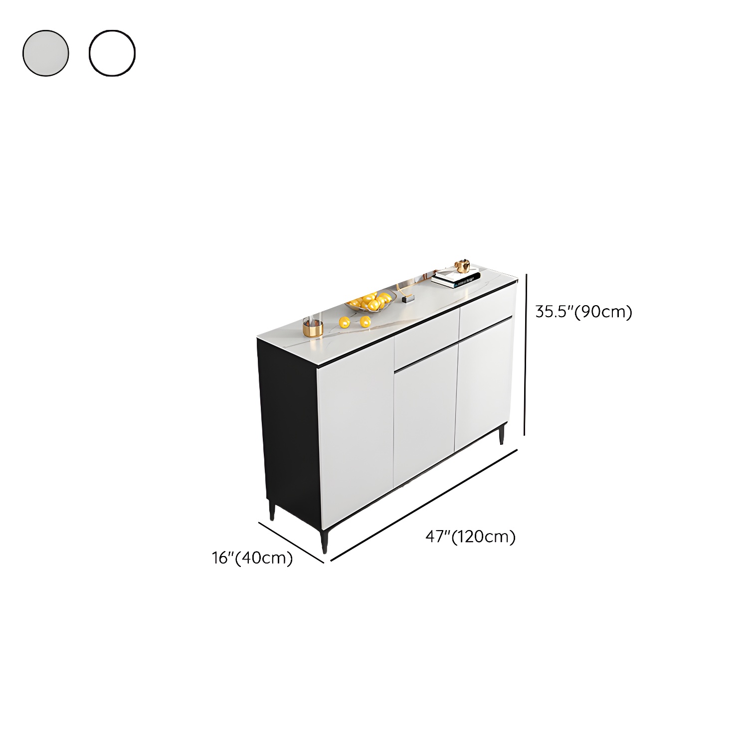White Wood Buffet Sideboard | Ormau - image 14