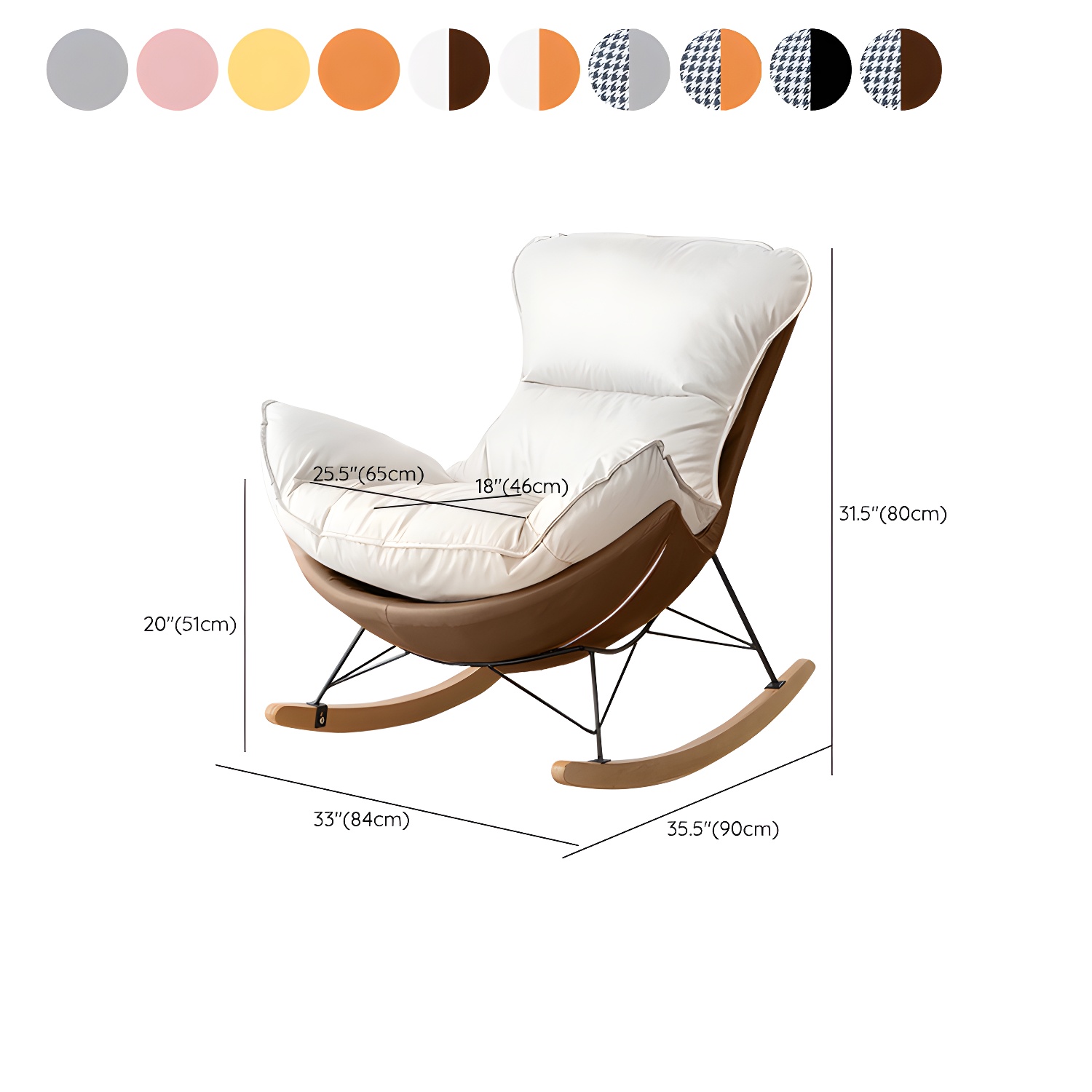 Upholstered Rocking Chair | Ormau - image 18