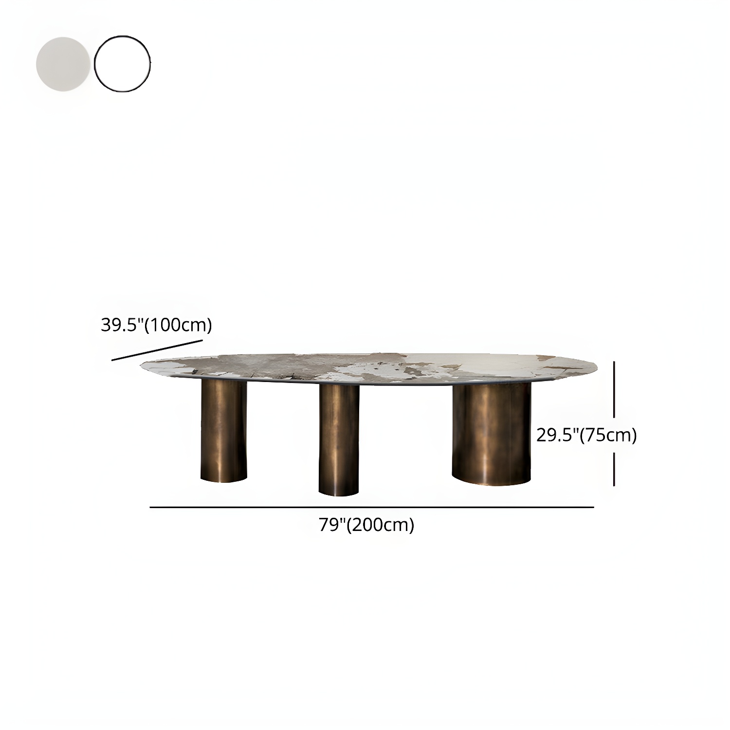 Oval Stone Dining Table | Ormau - image 14
