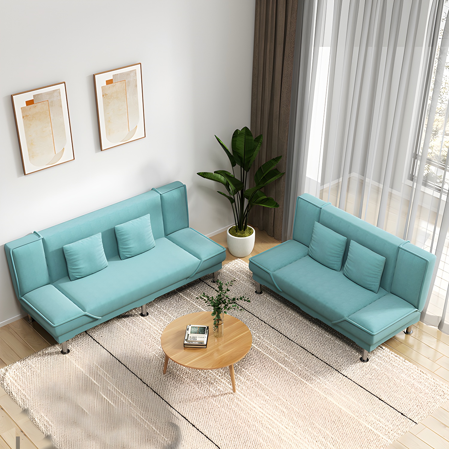 Convertible Linen Sofa | Ormau - image 12