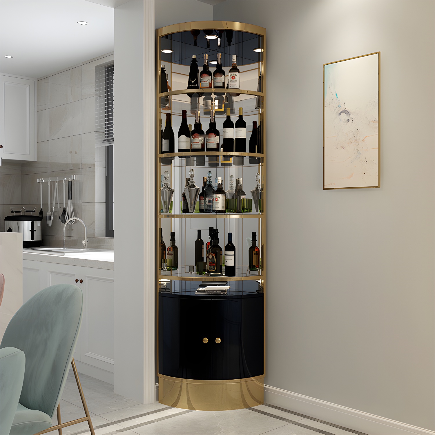 Glam Corner Cabinet | Ormau - image 2