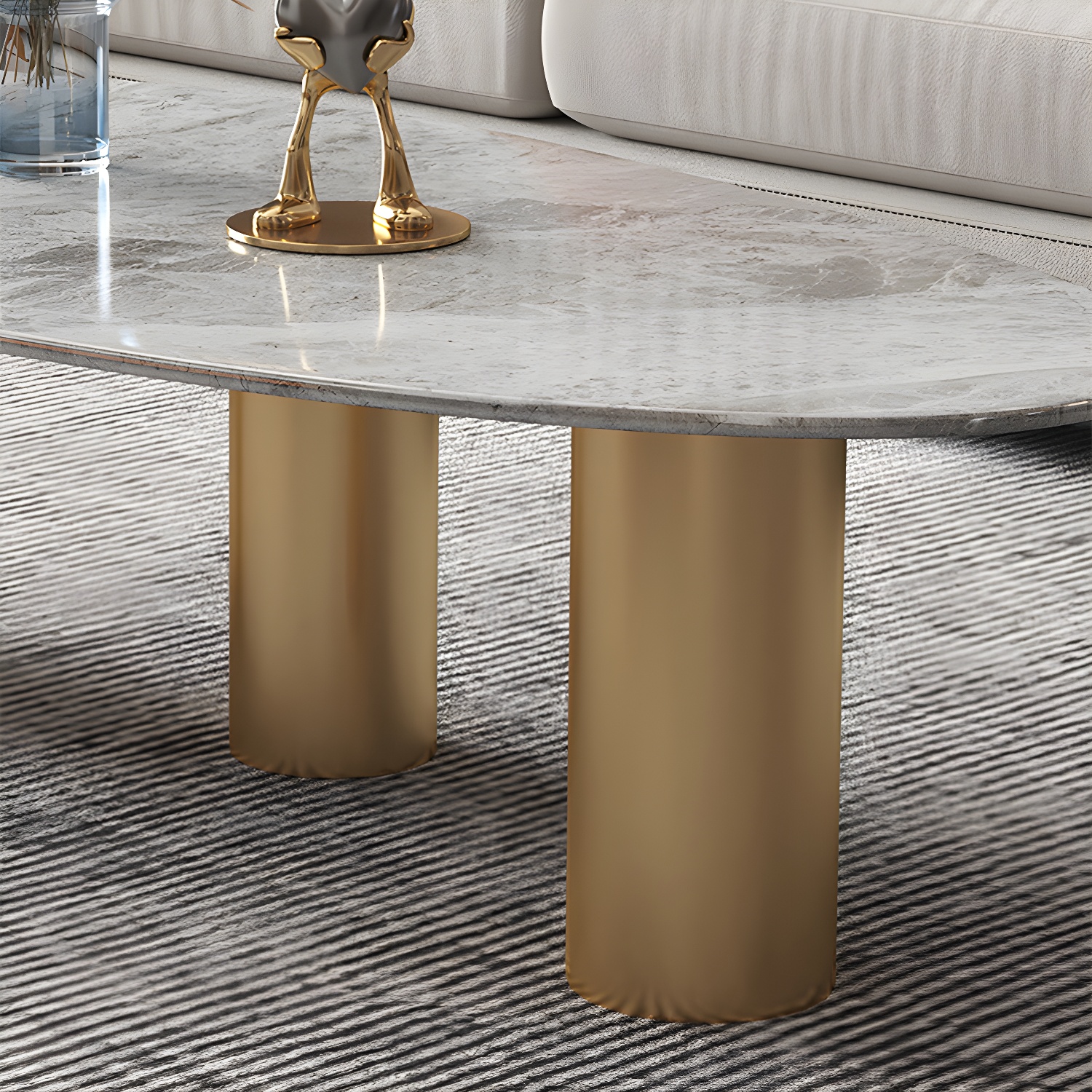 Elliptical Stone Coffee Table | Ormau - image 8