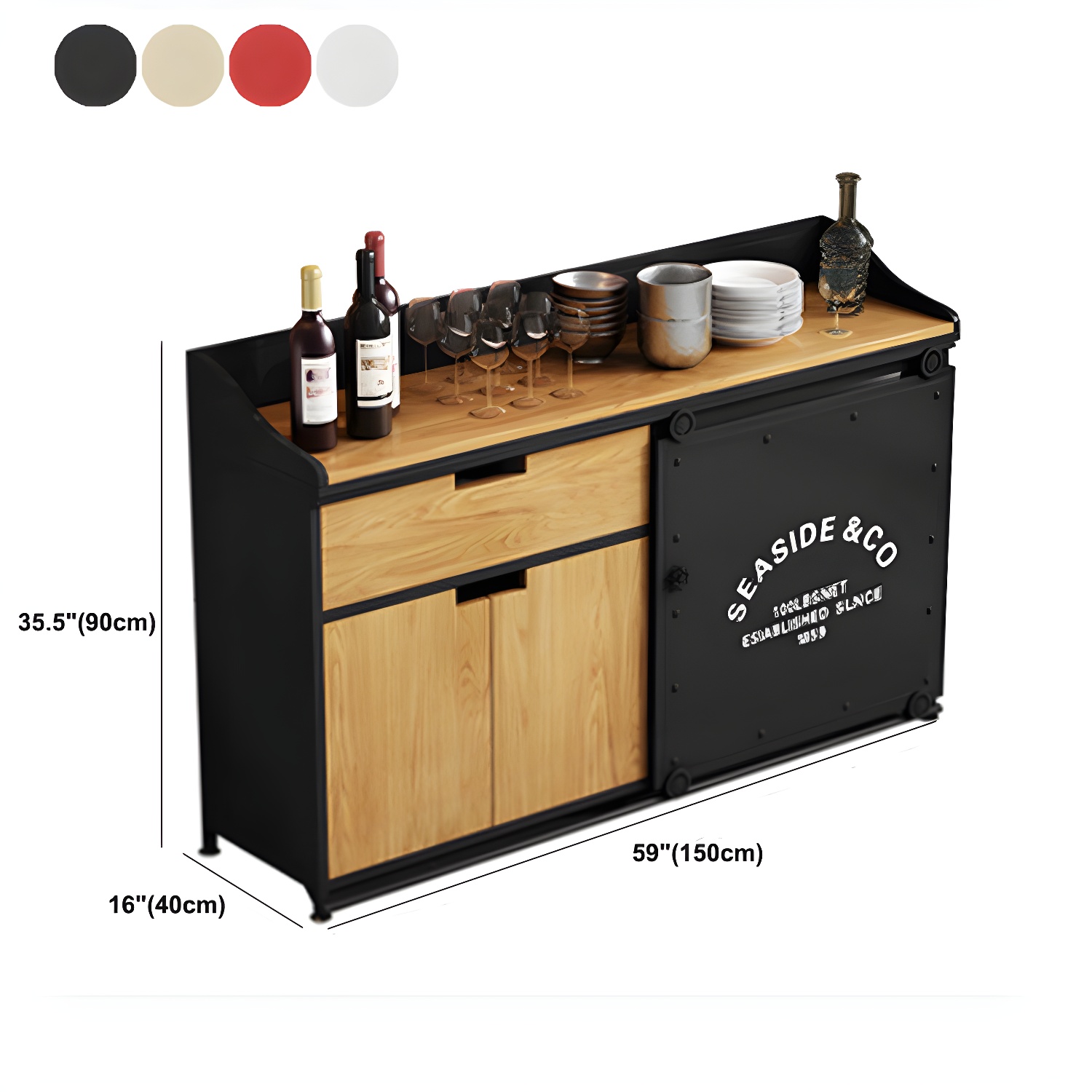 Metal & Wood Sideboard | Ormau - image 17
