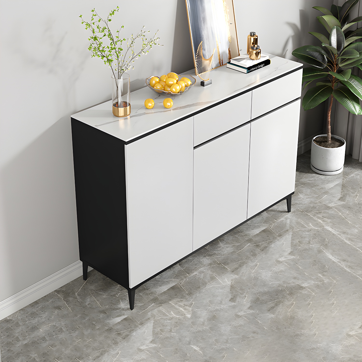 White Wood Buffet Sideboard | Ormau - image 28