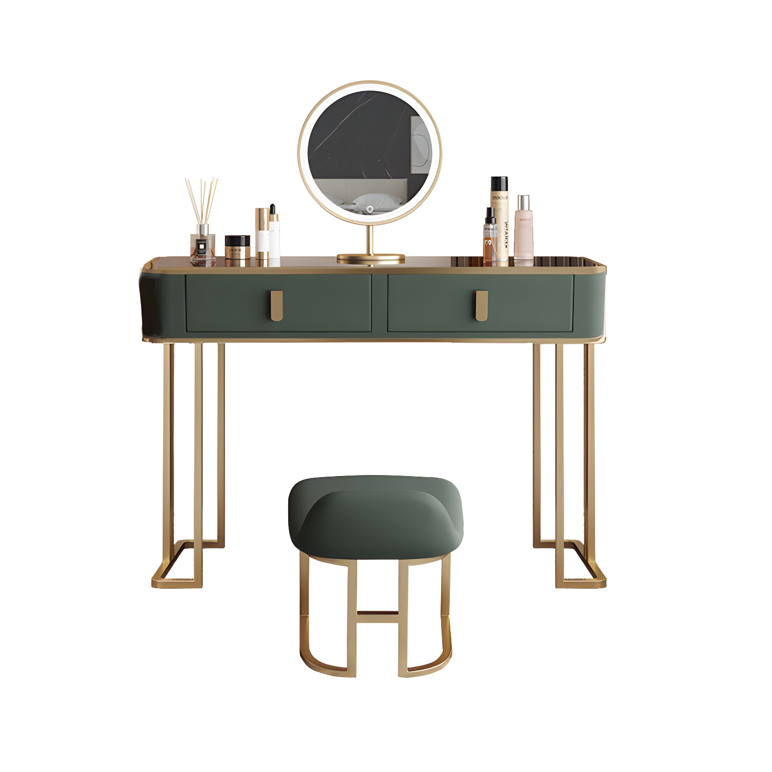 Green Glass Vanity | Ormau - image 25
