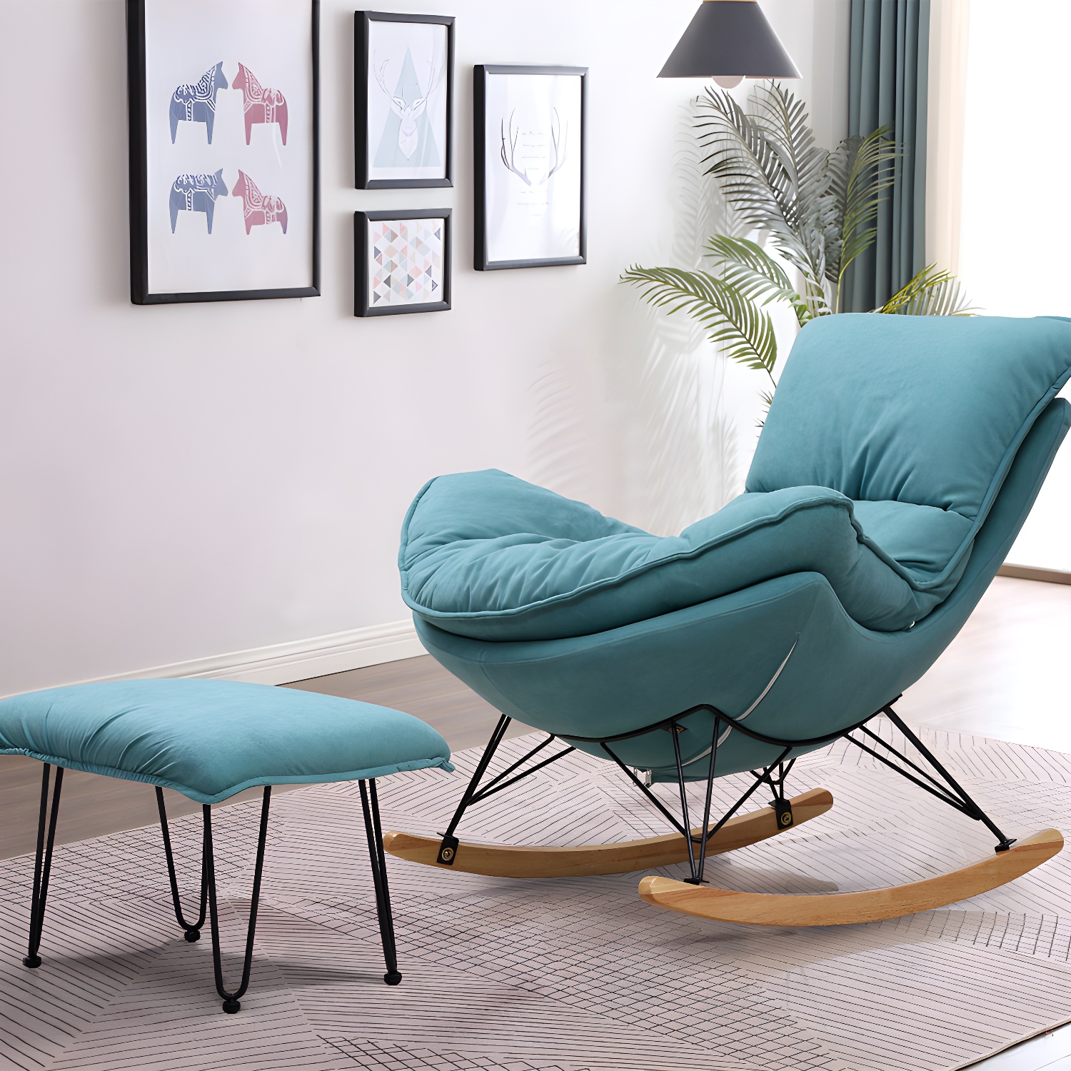 Spindle Rocker & Ottoman | Ormau - image 15