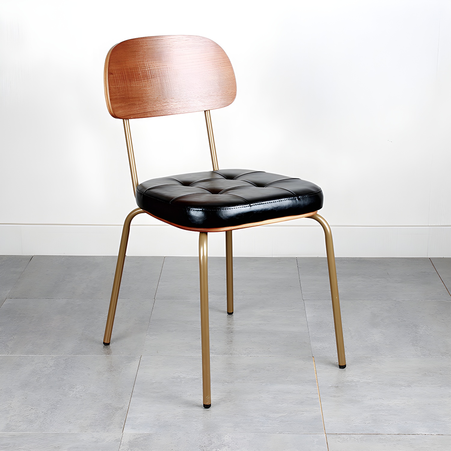 Industrial Leather Dining Chair | Ormau - image 6