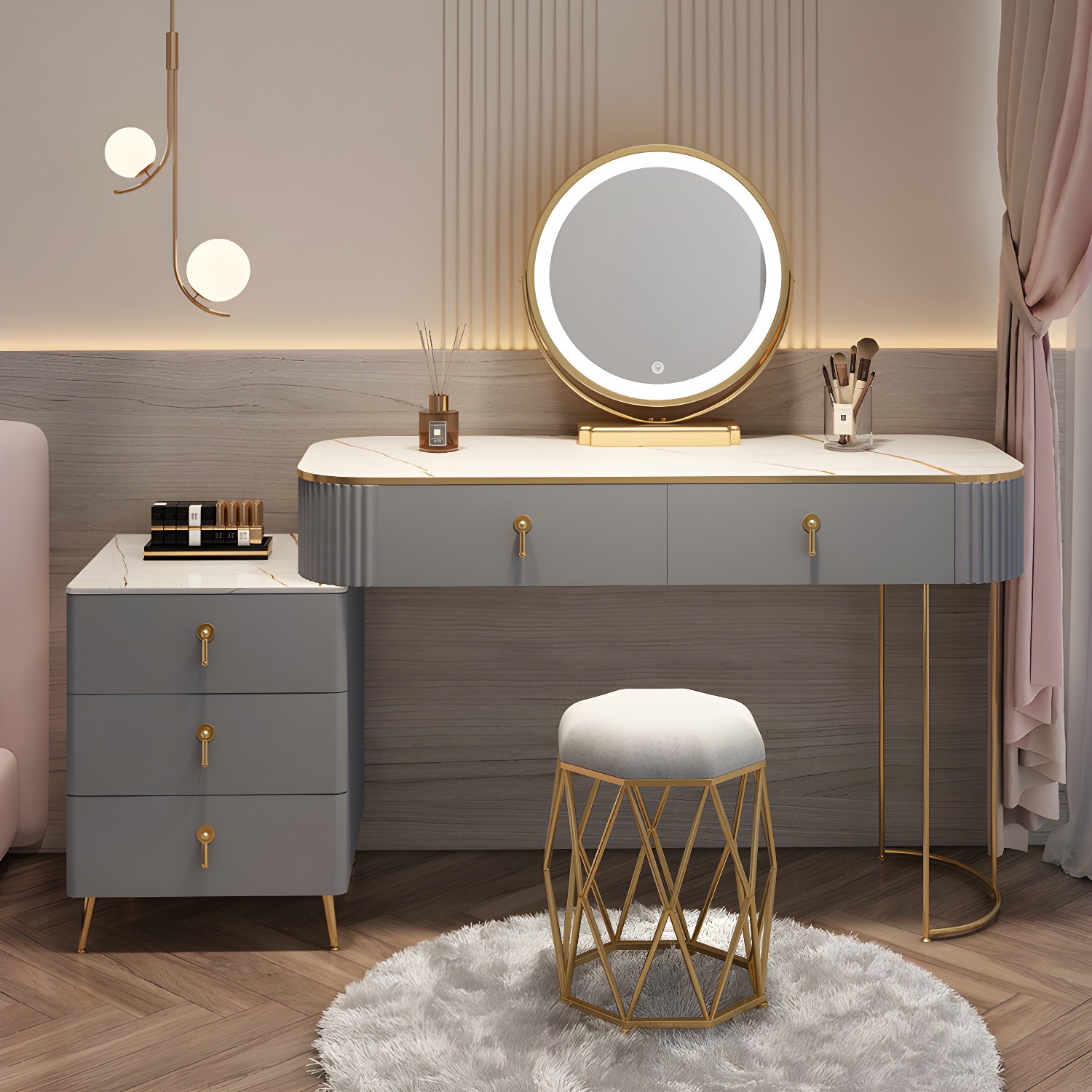Mirrored Vanity Desk | Ormau - image 43