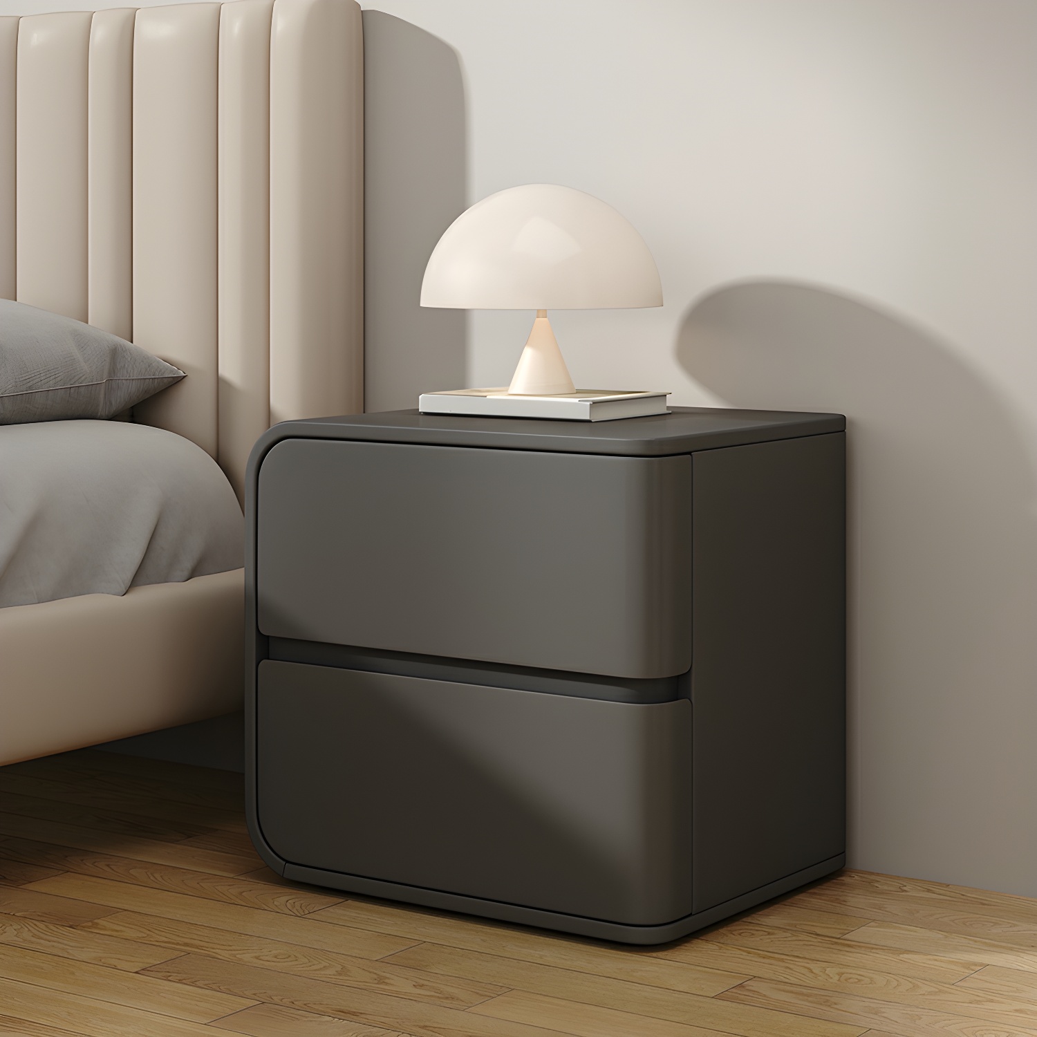Rounded Corners Nightstand | Ormau - image 16