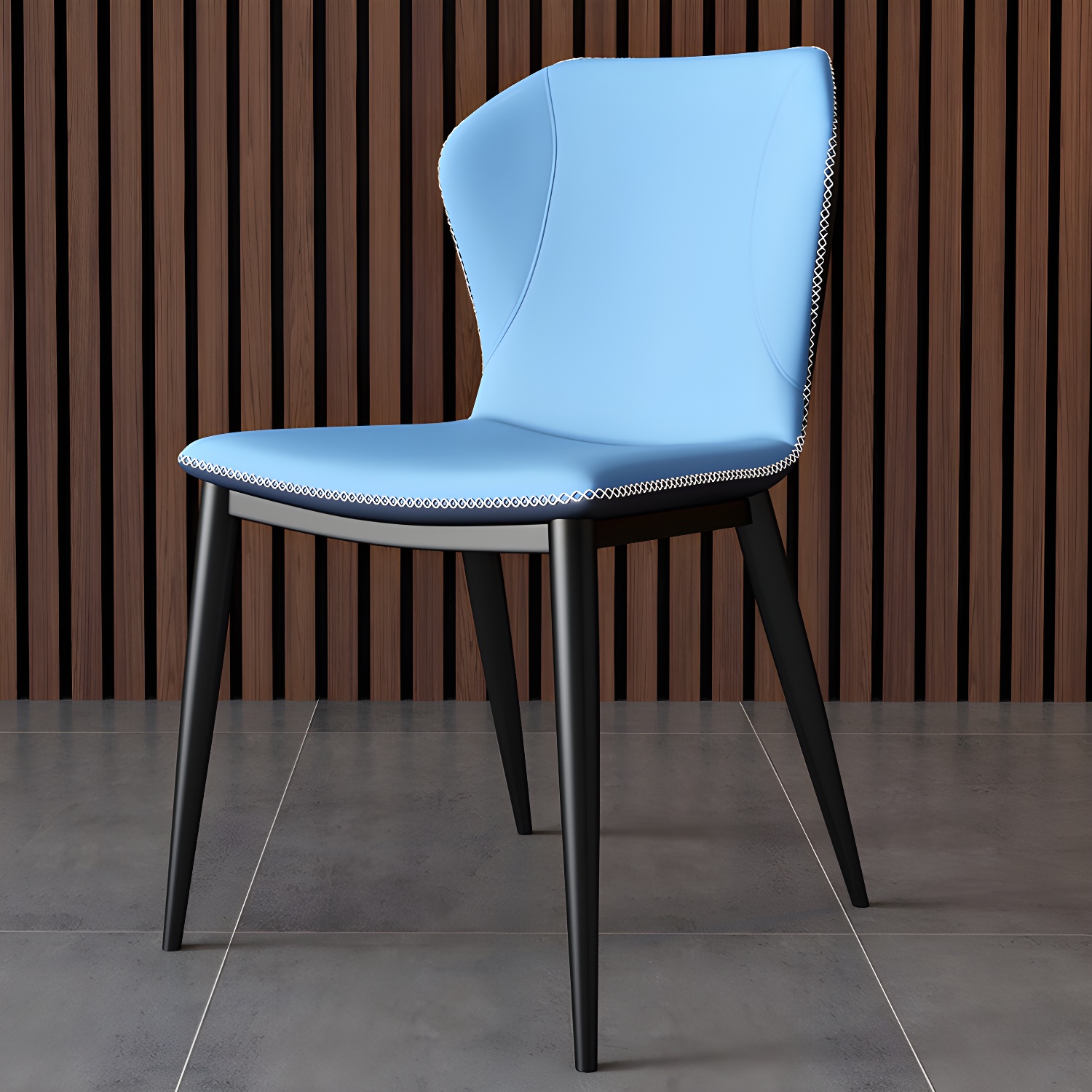 Wingback Leather Dining Chair | Ormau - image 5