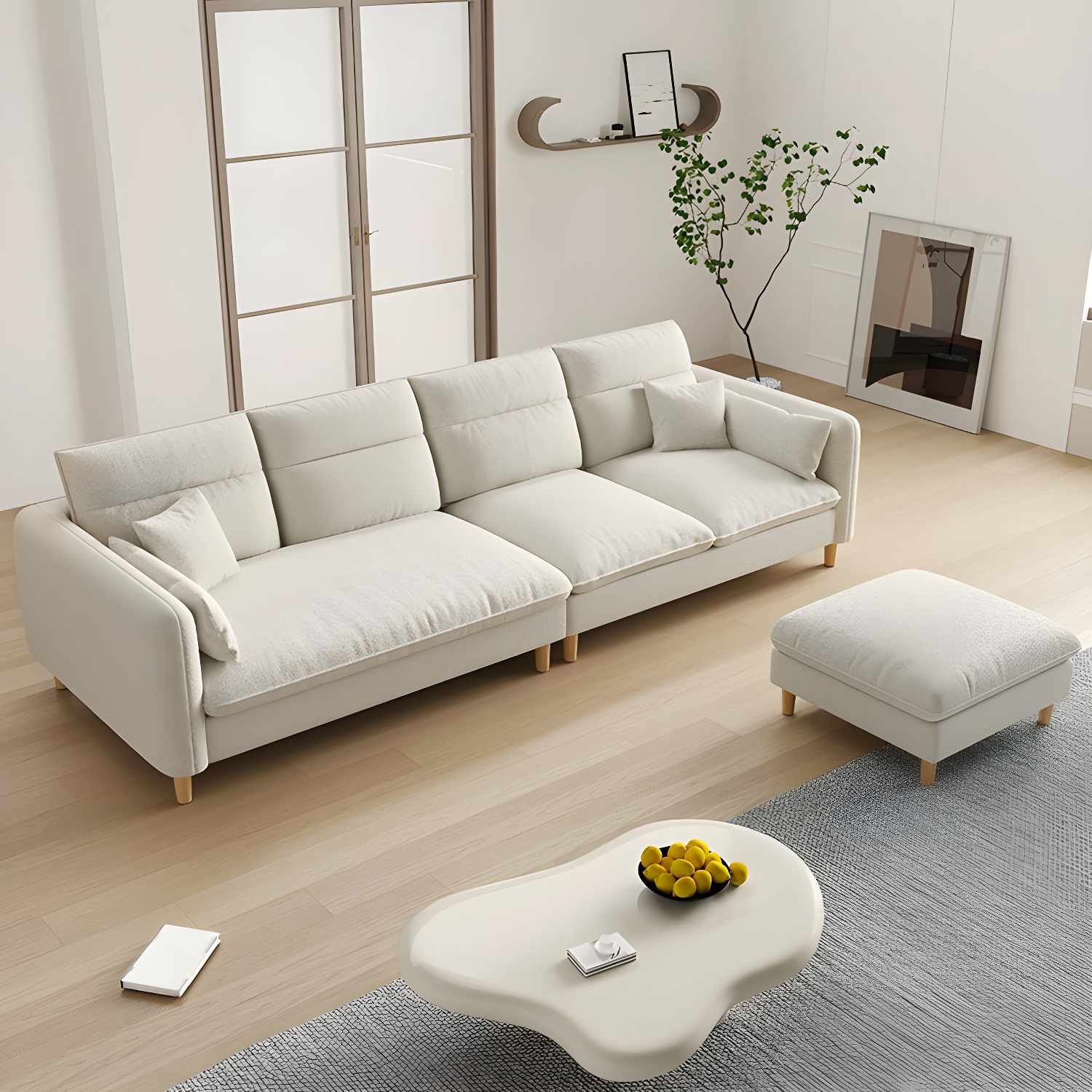Modern Sectional Sofa Set with Ottoman | Ormau - image 27