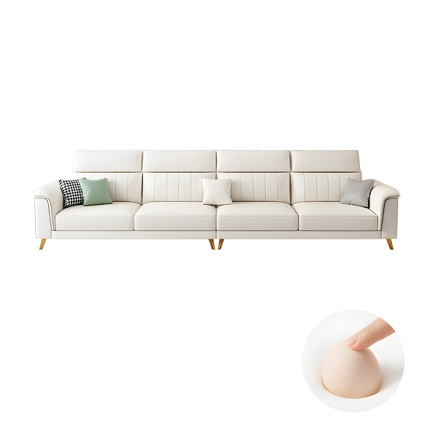 Modern Flared-Arm Sectional | Ormau - image 30
