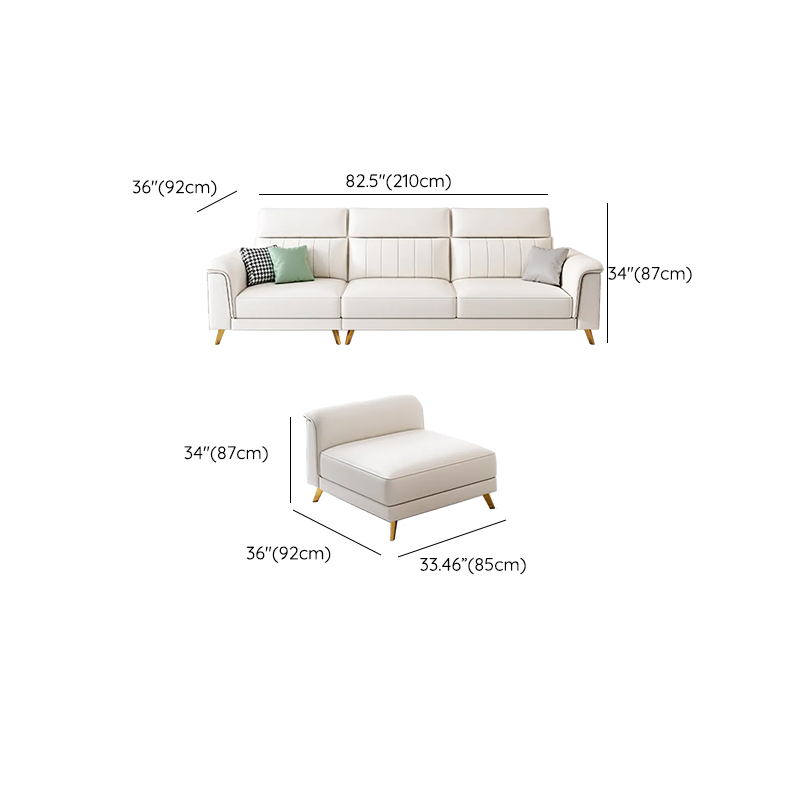 Modern Flared-Arm Sectional | Ormau - image 28