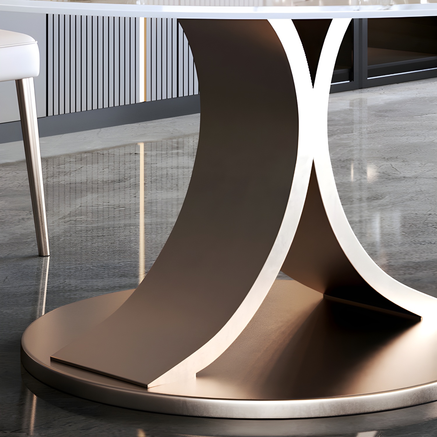 Modern Round Dining Set | Ormau - image 6