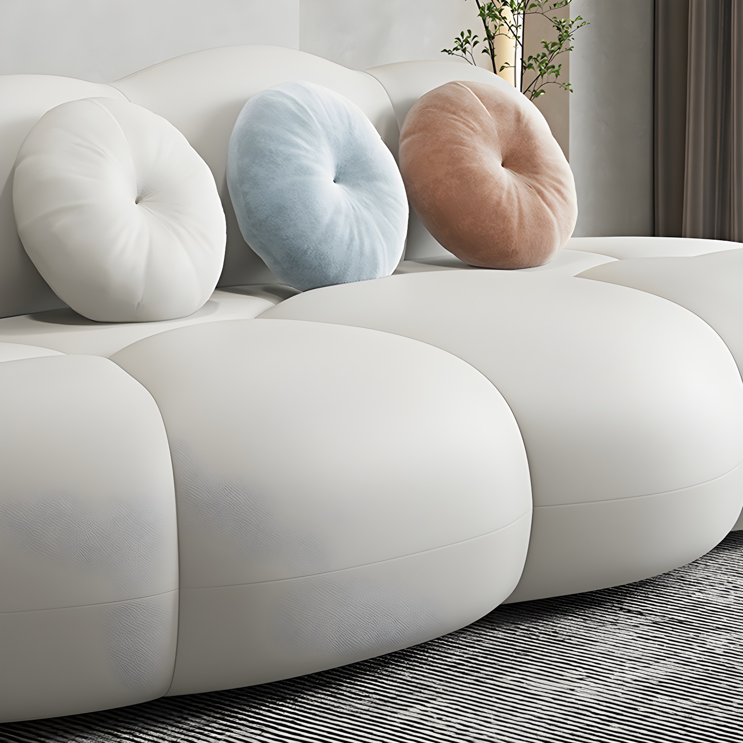 Wool Sofa with Pillows | Ormau - image 18
