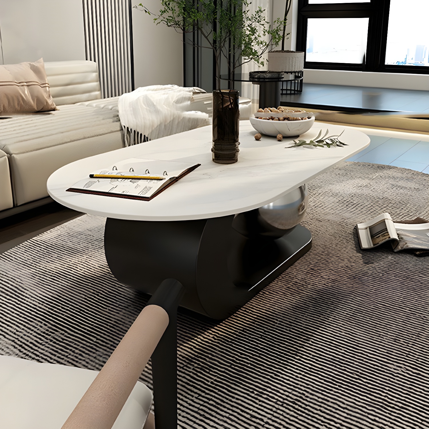 Glam Stone Coffee Table | Ormau - image 15