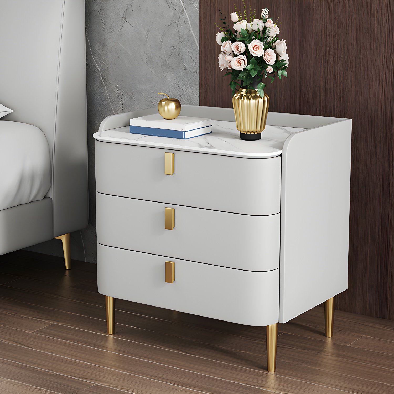 Drawer Storage Nightstand | Ormau - image 9