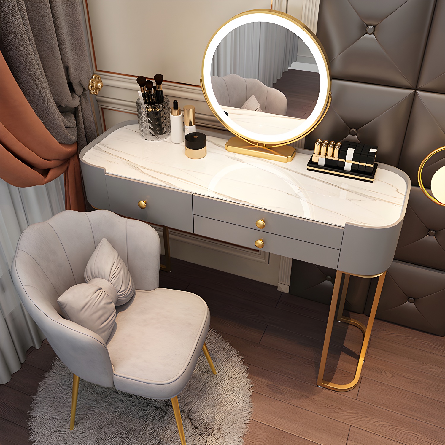 Glam Glass Vanity | Ormau - image 39