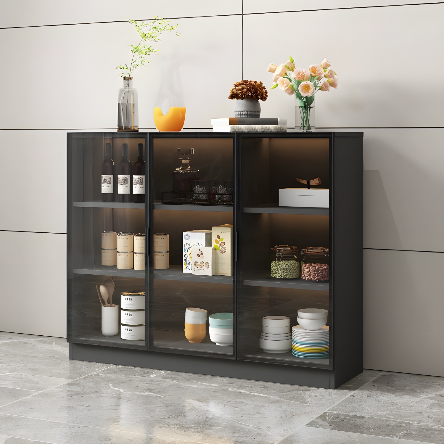 Modern Glass Door Sideboard | Ormau - image 19