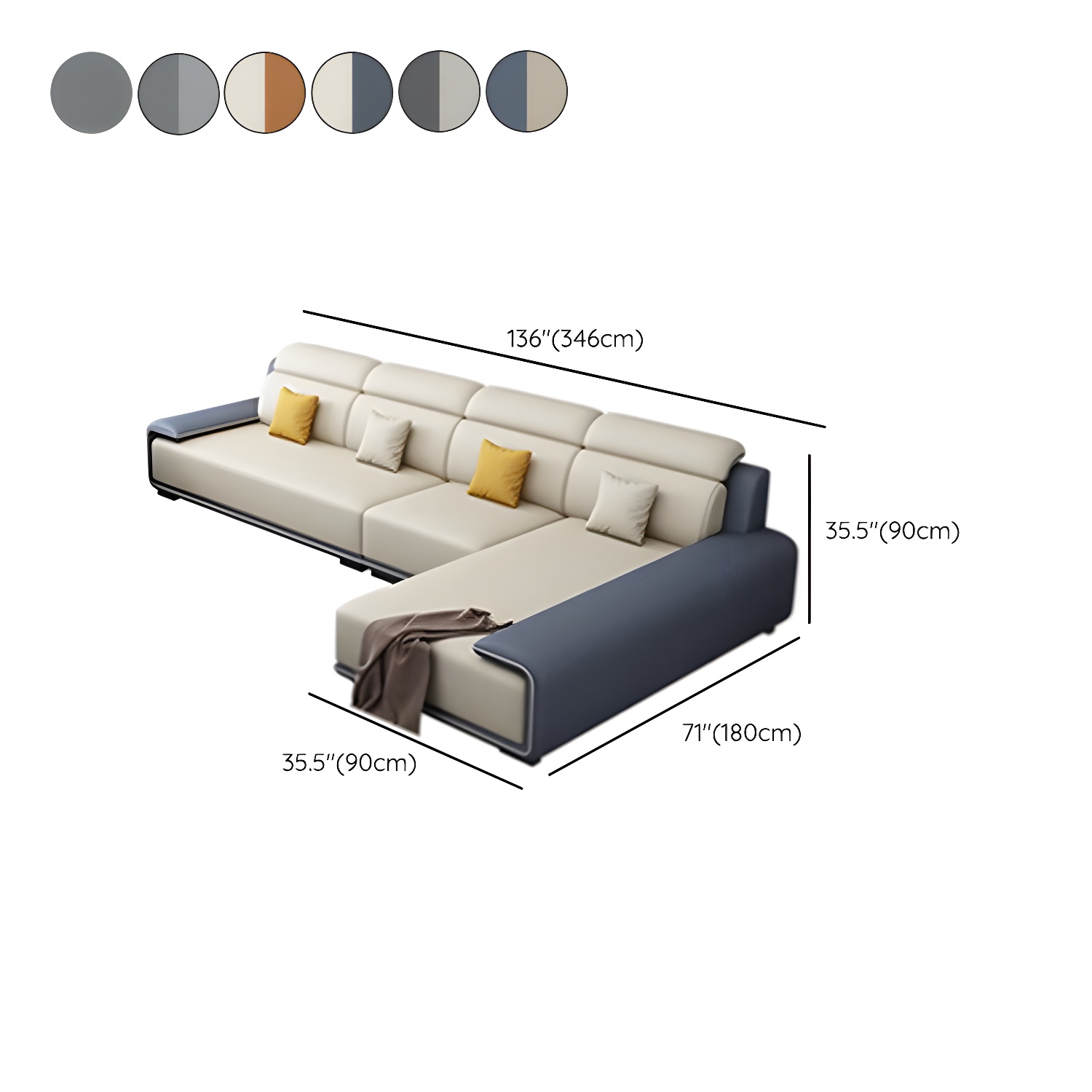 Modern L-Shape Sectional | Ormau - image 14