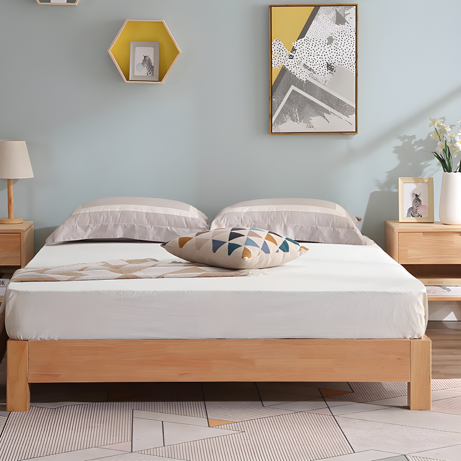 Modern Wood Platform Bed | Ormau - image 8